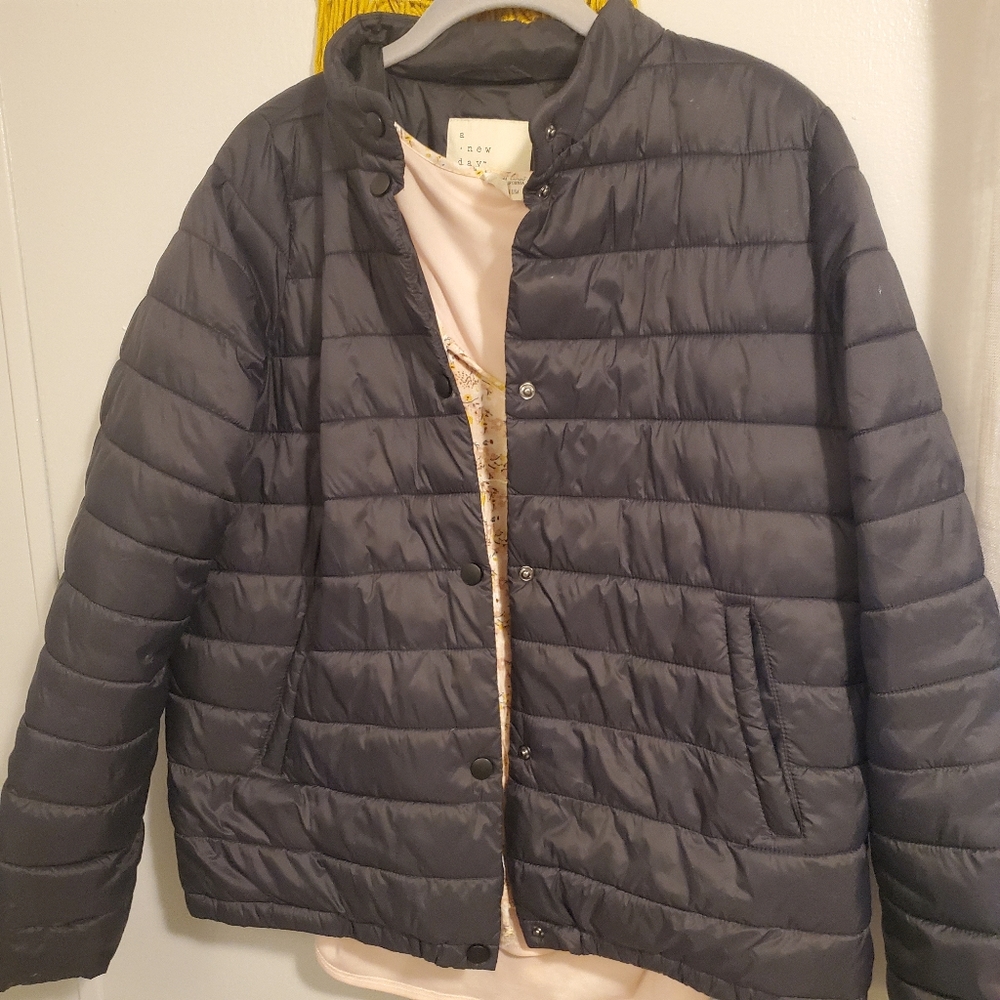 a new day- light puffer jacket